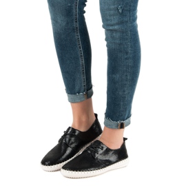 Filippo Schwarze Lederschuhe 1