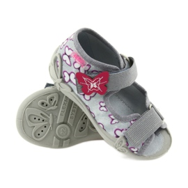 Befado Sandalen Kinderschuhe 242P090 violett grau rosa 5