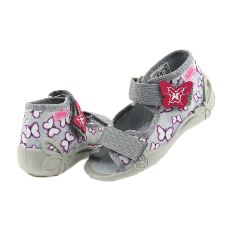 Befado Sandalen Kinderschuhe 242P090 violett grau rosa 4