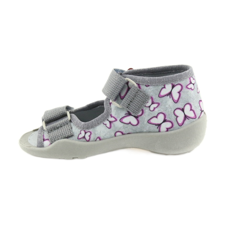Befado Sandalen Kinderschuhe 242P090 violett grau rosa 2