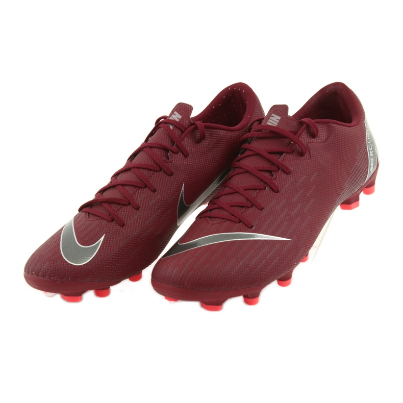 Nike Mercurial Vapor 12 Academy FG M AH7375-606 Fußballschuhe rotwein rot 4