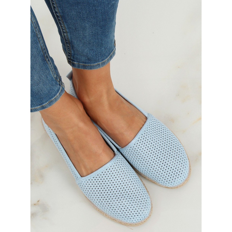 Blaue Mesh-Espadrilles JX1029 L.BLUE 2