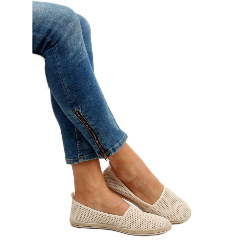 Espadrilles aus beigem Mesh JX1029 Beige 2