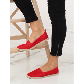 Espadrilles aus rotem Mesh JX1029 Red 1