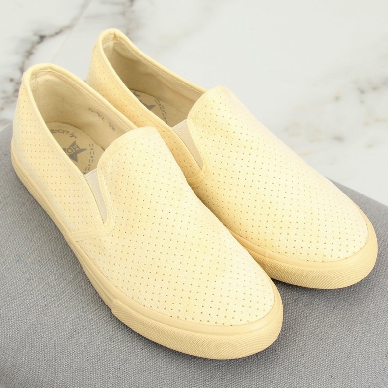 Gelbe Slip-On-Sneakers G-92 Gelb 1