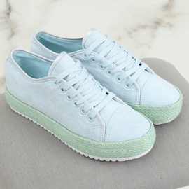 Blaue Espadrilles R-365 LT.BLUE Sneakers 1