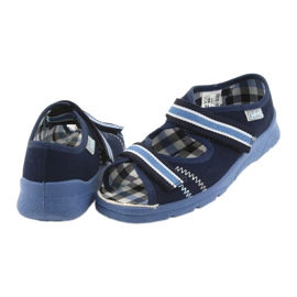 Sandalen Kinderschuhe Befado 969x101 marineblau Klettverschluss weiß 5