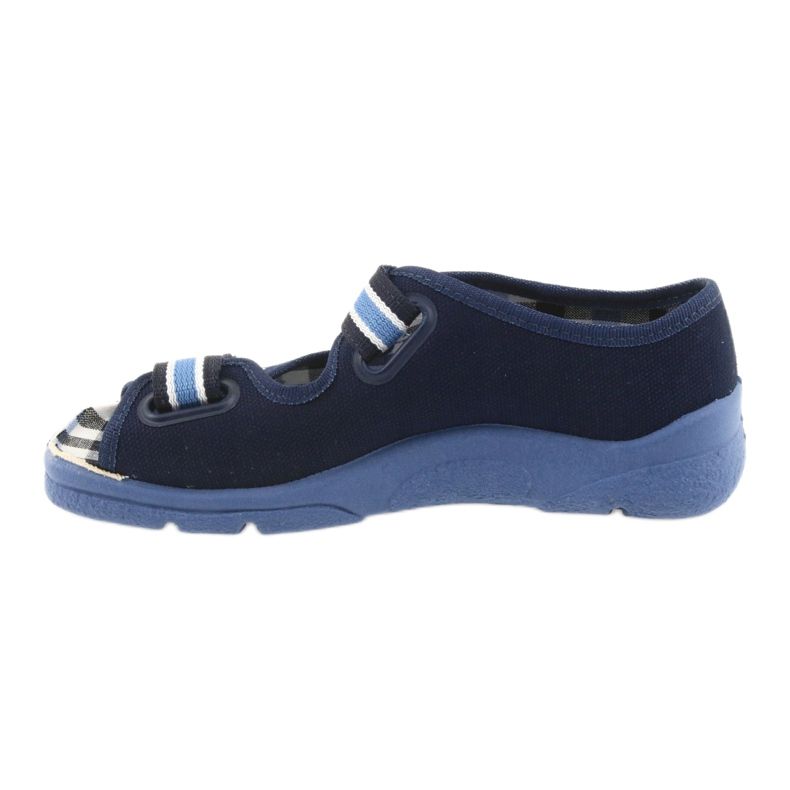 Sandalen Kinderschuhe Befado 969x101 marineblau Klettverschluss weiß 2