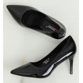 Schwarze Damen High Heels LE011P Schwarz 2