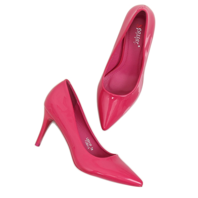 Damen Stilettos in Fuchsia LE011P Fushia rosa 1