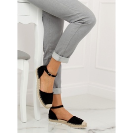 Schwarze Damen Espadrilles JH85 Schwarz 1