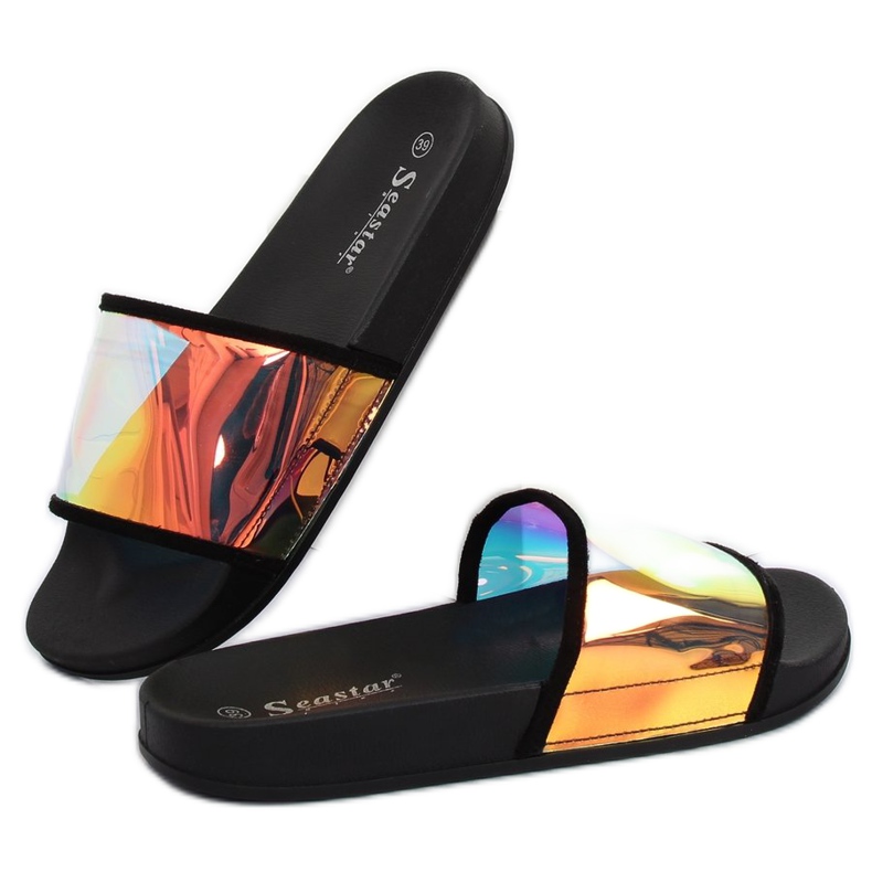 Benzinfarbe schwarze Hausschuhe CK80P Schwarz 1