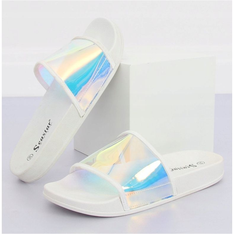 Flip-Flops benzinfarbe weiß CK80P weiß mehrfarbig 1