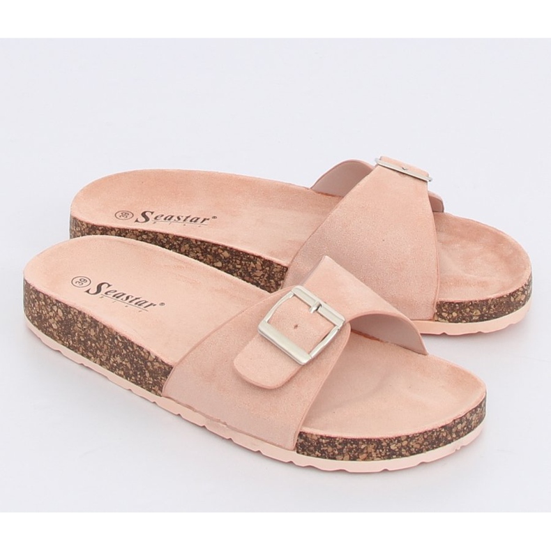 Rosa CK61P Rosa Wildleder-Hausschuhe 1