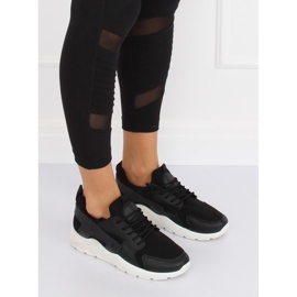 Schwarz LA18P Schwarze Sportschuhe 1