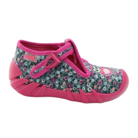 Befado Kinderschuhe 110P302 rosa grau 1