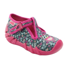 Befado Kinderschuhe 110P302 rosa grau 2