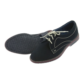 Gregors Jungenschuhe 141 Leder Marine Blue Einsatz blau 5