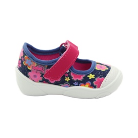 Befado Kinderschuhe 209P026 marineblau rosa 1