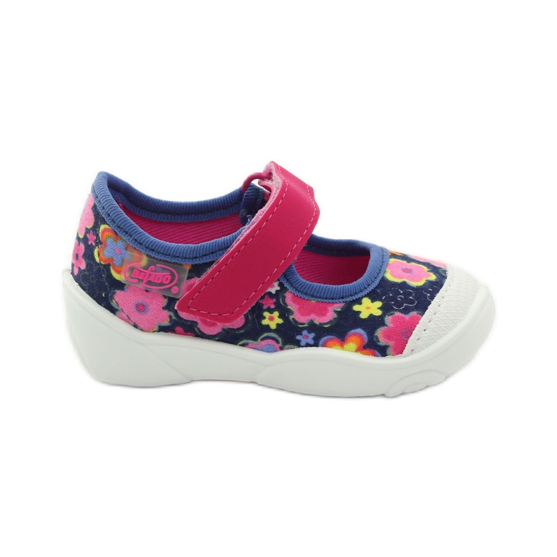 Befado Kinderschuhe 209P026 marineblau rosa 1