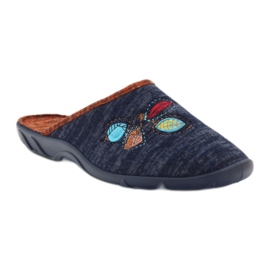 Befado farbige Damenschuhe PU 235D153 navy blau blau 1
