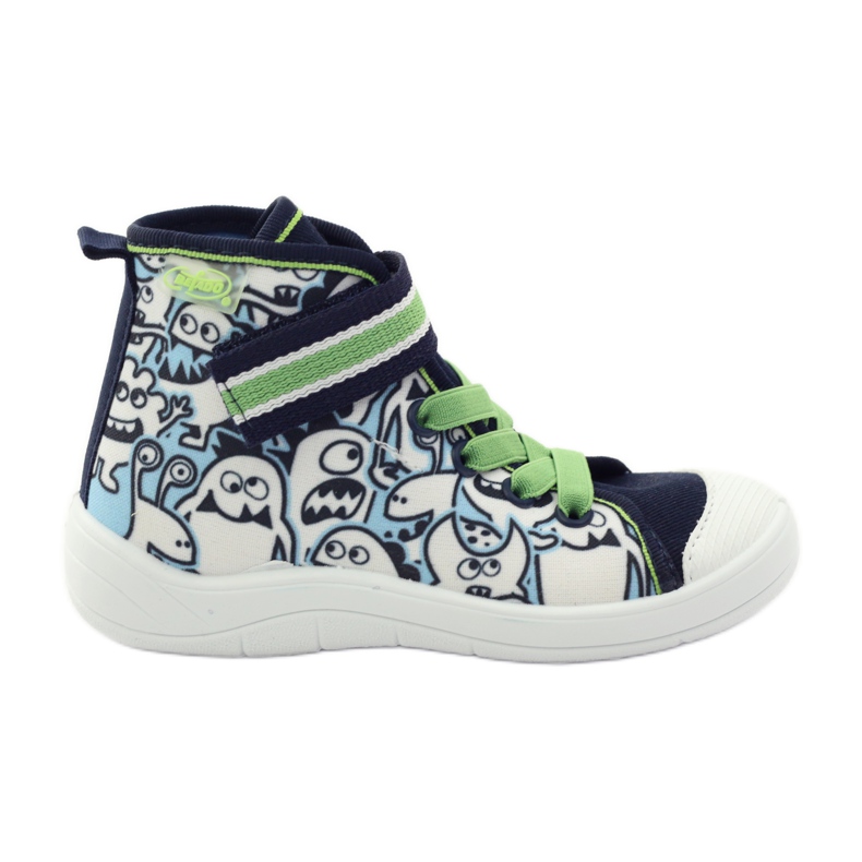 Befado Kinderschuhe Malvorlage 268Y065 grün marineblau 1