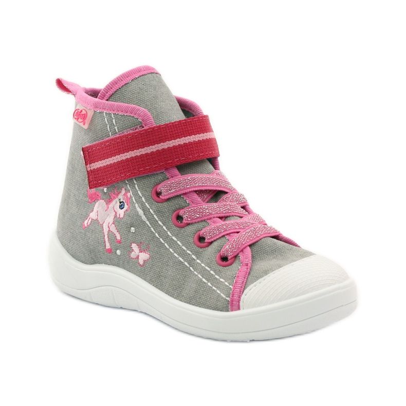 Befado Kinderschuhe 268X059 rosa grau 2