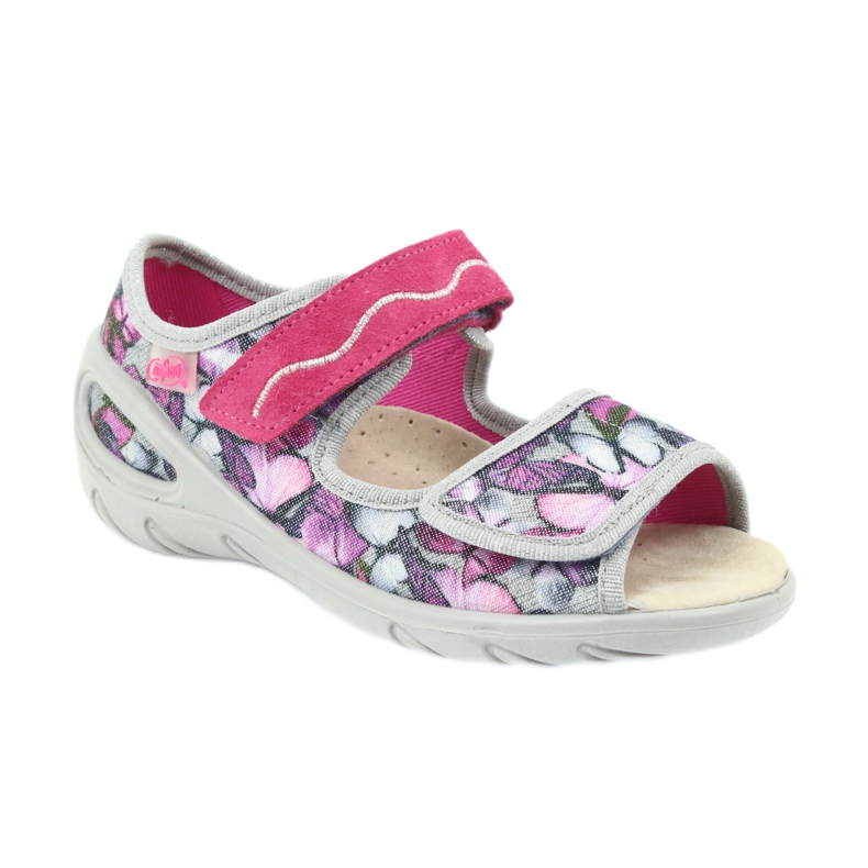 Befado Kinderschuhe VPE 433X029 grau lila 1