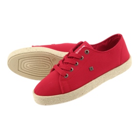 Ballerinas Espadrilles Damenschuhe rot Big star 274424 4