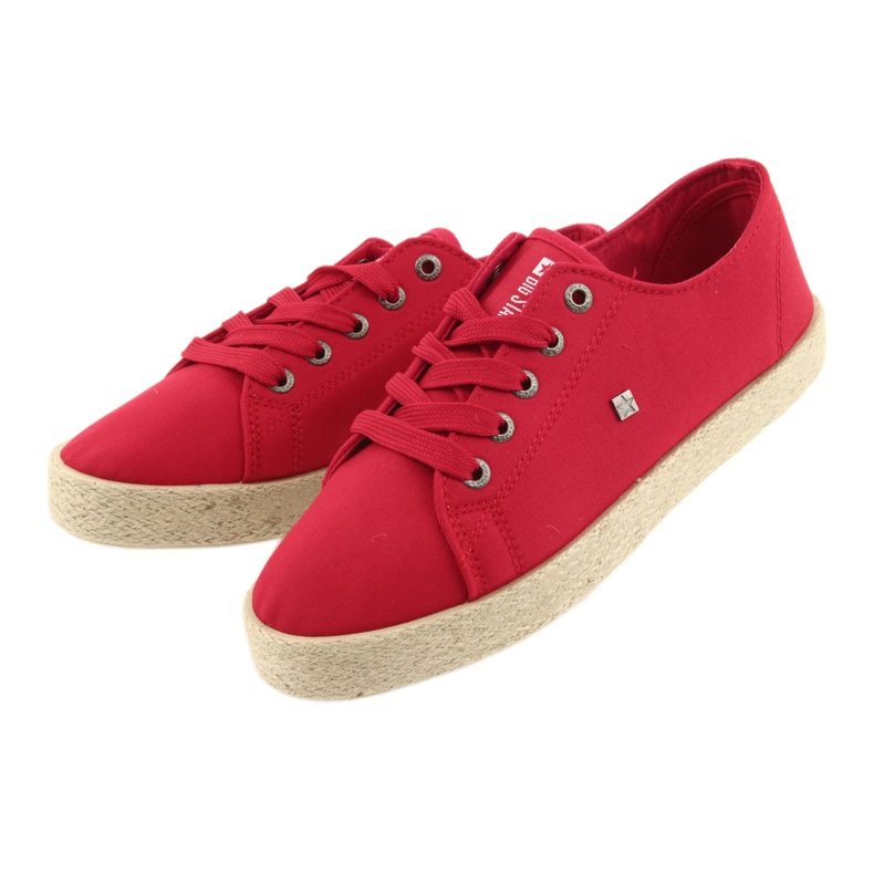 Ballerinas Espadrilles Damenschuhe rot Big star 274424 3