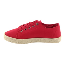 Ballerinas Espadrilles Damenschuhe rot Big star 274424 2