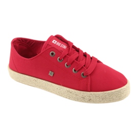 Ballerinas Espadrilles Damenschuhe rot Big star 274424 1