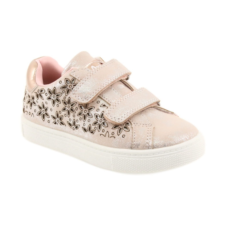 American Club ADI American floral Kindersportschuhe grau rosa 1