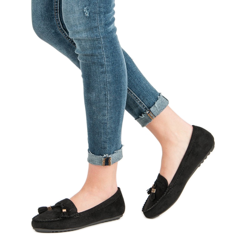 Klassische schwarze Loafer 1