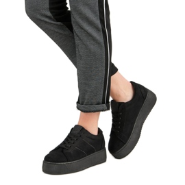 Sportschuhe aus Wildleder schwarz 2