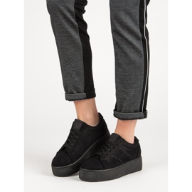 Sportschuhe aus Wildleder schwarz 1