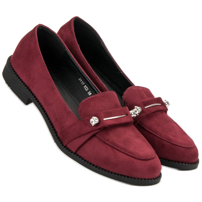 Nio Nio Kastanienbraune Loafer rot 2