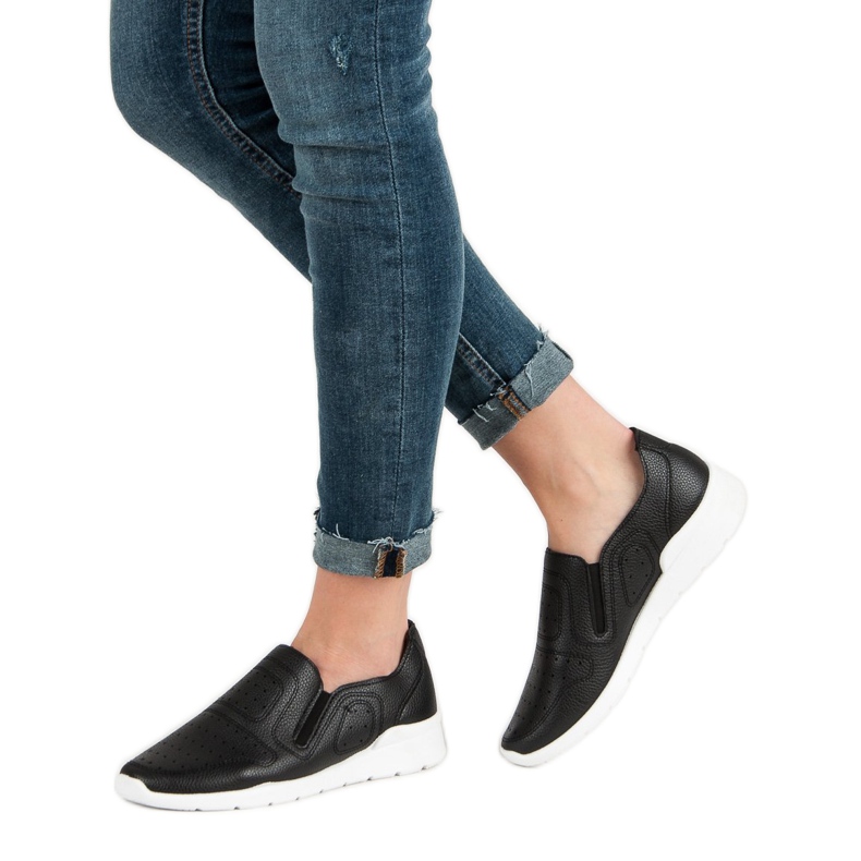 Queen Bee Leichte Turnschuhe zum Hineinschlüpfen schwarz 2