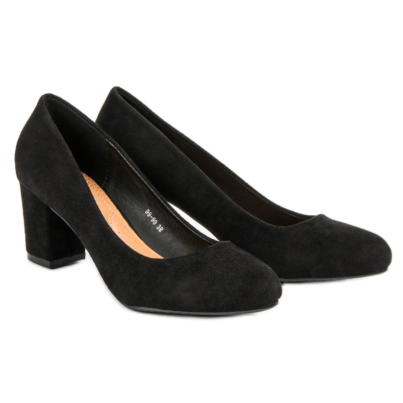 Nio Nio Schwarze Wildleder Pumps 1