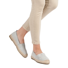 Bestelle Espadrilles aus Wildleder grau 1