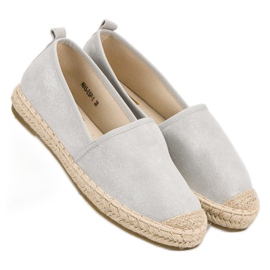 Bestelle Espadrilles aus Wildleder grau 2