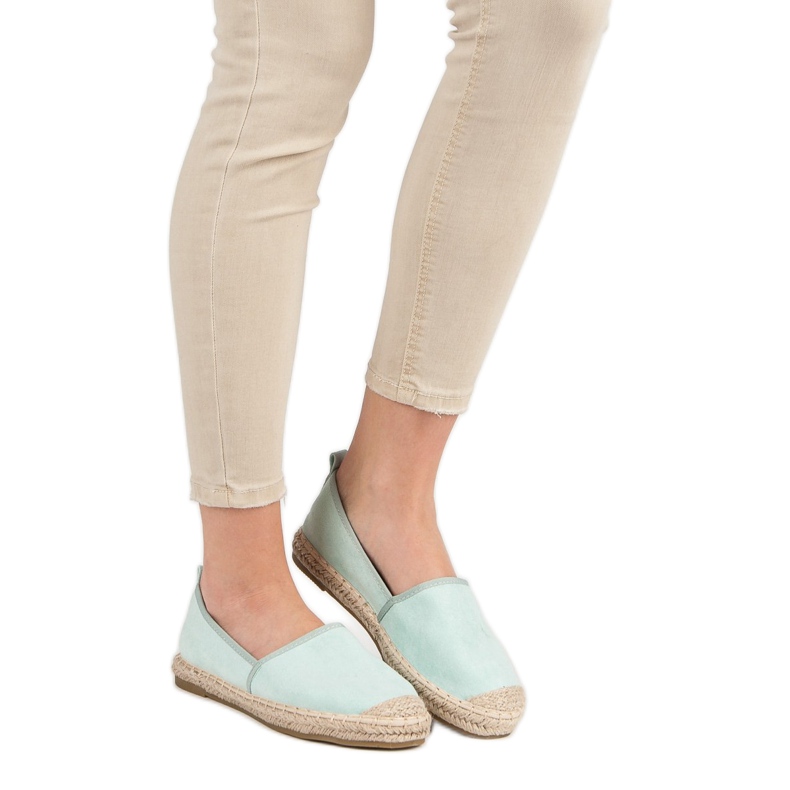 Bestelle Espadrilles aus Wildleder grün 1