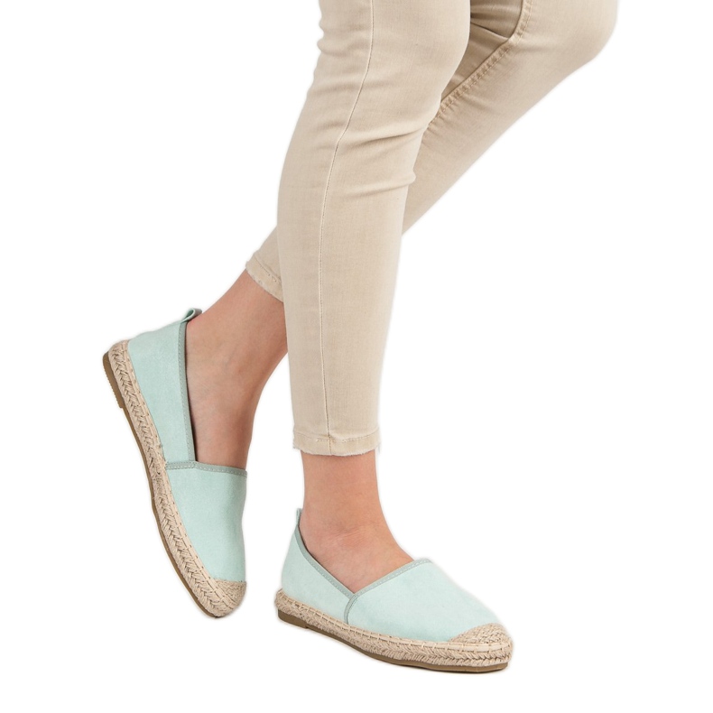 Bestelle Espadrilles aus Wildleder grün 2