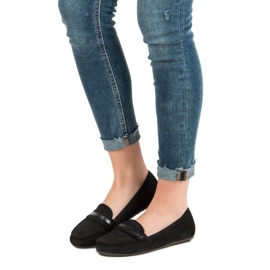 Lässige Wildleder-Loafer schwarz 1