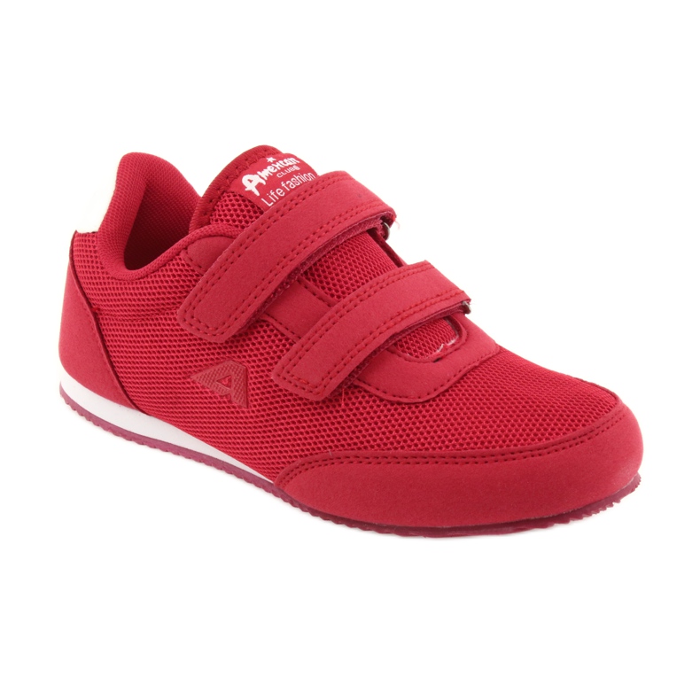Rote American Club Sneakers weiß 1