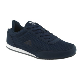 American Club Sports gebundene Schuhe weiß navy blau 1