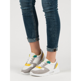 Sportschuhe zum Schnüren weiß mehrfarbig 1