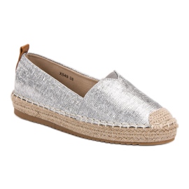 Small Swan Glänzende Espadrilles grau 1