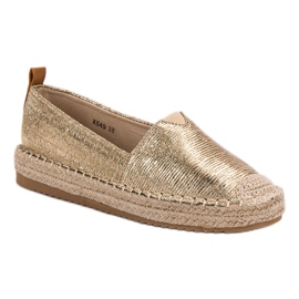 Small Swan Glänzende Espadrilles gelb 1