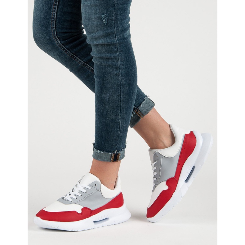 Lässige Sportschuhe weiß mehrfarbig 2